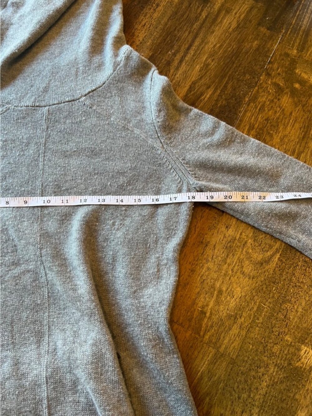 Dakini Sweater Dress Tunic Grey Knit Wool Blend Cowl Neck Zip Pockets Medium - Picture 7 of 8